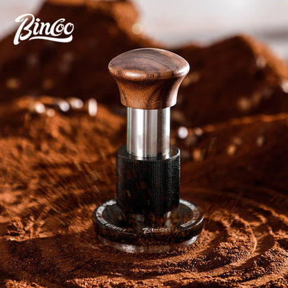 BINCOO Impact Powder Hammer Set Constant Force 30-pound Tamper Coffee Cloth Powder Dispenser Three-piece Set Italian Coffee Appliance 51MM/58MM