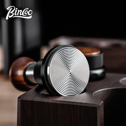 BINCOO Impact Powder Hammer Set Constant Force 30-pound Tamper Coffee Cloth Powder Dispenser Three-piece Set Italian Coffee Appliance 51MM/58MM