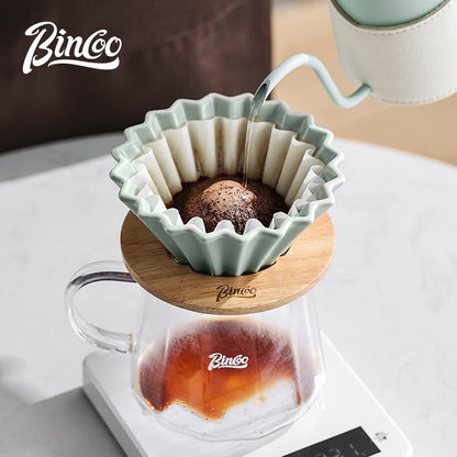 BINCOO Hand Brew Coffee Pot Set Filter Coffee Apparatus Sharing Pot Home Small Hand Grinder Coffee Maker Set
