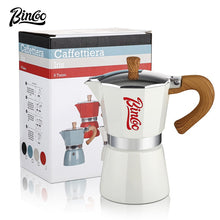 BINCOO Single Valve Moka Pot Home Brewing Coffee Pot Set Electric Stove Moka Pot Set Small Espresso Machine 2Cups/4Cups