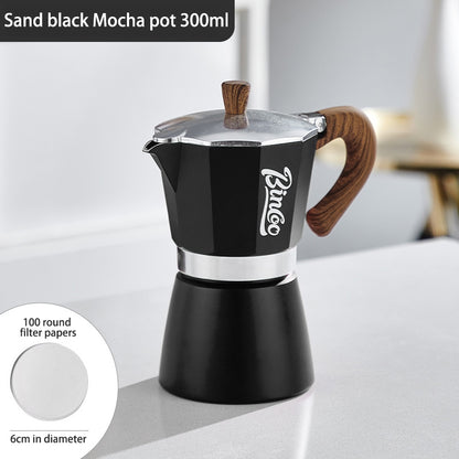 BINCOO Single Valve Moka Pot Home Brewing Coffee Pot Set Electric Stove Moka Pot Set Small Espresso Machine 2Cups/4Cups