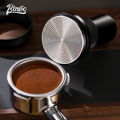 BINCOO  30 lbs Pressure Powder Hammer Espresso Machine Handle Storage Base Cloth Powder Dispenser Set Coffee Utensils 51MM/58MM