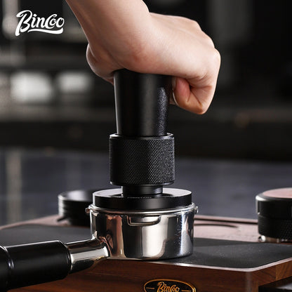 BINCOO  30 lbs Pressure Powder Hammer Espresso Machine Handle Storage Base Cloth Powder Dispenser Set Coffee Utensils 51MM/58MM