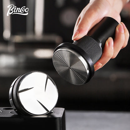 BINCOO  30 lbs Pressure Powder Hammer Espresso Machine Handle Storage Base Cloth Powder Dispenser Set Coffee Utensils 51MM/58MM