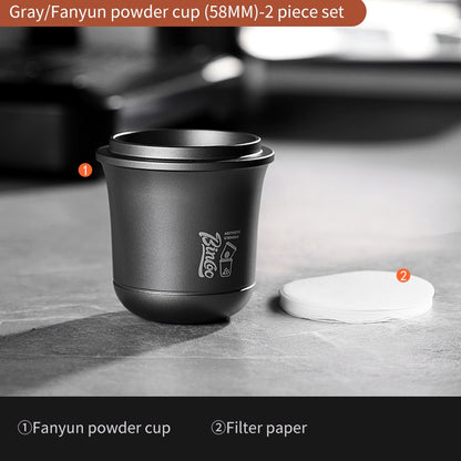BINCOO Coffee Machine Powder Receiving Cup Coffee Weighing Bean Cup Anti-flying Powder Device 51MM/58MM
