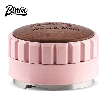 BINCOO Pink Coffee Cloth Powder Dispenser Set Italian Powder Press Hammer Coffee Machine Handle Filling Base Coffee Utensils 51MM/58MM
