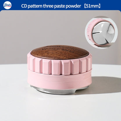 BINCOO Pink Coffee Cloth Powder Dispenser Set Italian Powder Press Hammer Coffee Machine Handle Filling Base Coffee Utensils 51MM/58MM