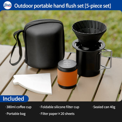 BINCOO Coffee Equipment Portable Hand-brewed Coffee Set Hand-ground Coffee Machine for Outdoor Camping and Trips