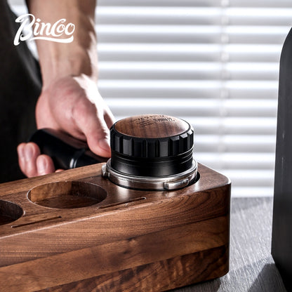 BINCOO Coffee Powder Dispenser Italian Tamping Hammer Combination Set Coffee Machine Handle Filling Base Coffee Utensils 51MM/58MM