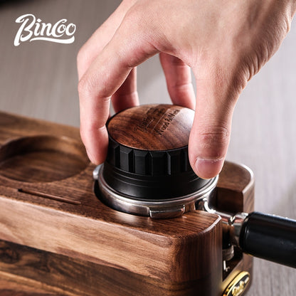BINCOO Coffee Powder Dispenser Italian Tamping Hammer Combination Set Coffee Machine Handle Filling Base Coffee Utensils 51MM/58MM