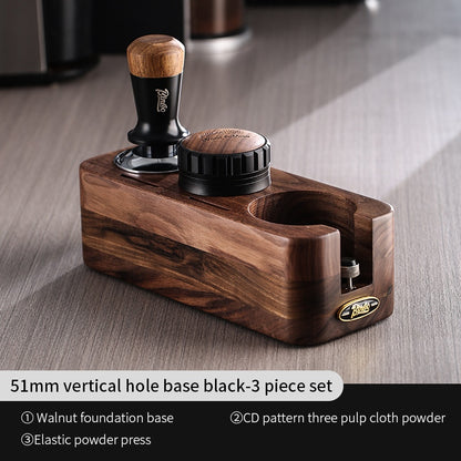 BINCOO Coffee Powder Dispenser Italian Tamping Hammer Combination Set Coffee Machine Handle Filling Base Coffee Utensils 51MM/58MM
