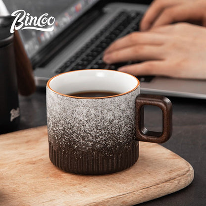 BINCOO Hand Brewed Coffee Pot Set Ceramic Filter Cup Sharing Pot Home Hand Grinder Coffee Machine Coffee Utensil Set