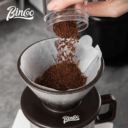 BINCOO Hand Brewed Coffee Pot Set Ceramic Filter Cup Sharing Pot Home Hand Grinder Coffee Machine Coffee Utensil Set
