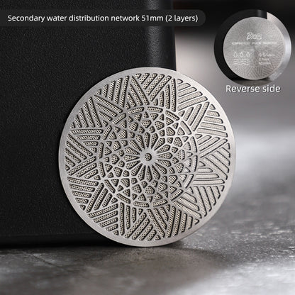 BINCOO StarMang Coffee Secondary Water Distribution Network Stainless Steel Extraction Concentrate Three-layer Filter 51MM/58.5MM