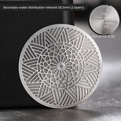 BINCOO StarMang Coffee Secondary Water Distribution Network Stainless Steel Extraction Concentrate Three-layer Filter 51MM/58.5MM