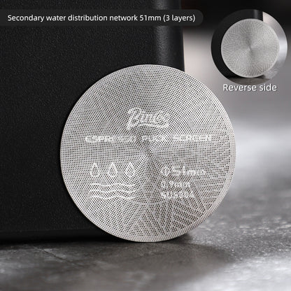 BINCOO StarMang Coffee Secondary Water Distribution Network Stainless Steel Extraction Concentrate Three-layer Filter 51MM/58.5MM