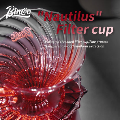 BINCOO Hand-brewed Coffee Pot Set Glass Sharing Pot with Filter Cup V60 Manual Coffee Grinder Coffee Utensil Set 500ML/700ML