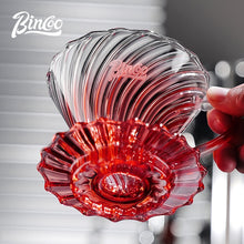BINCOO Hand-brewed Coffee Pot Set Glass Sharing Pot with Filter Cup V60 Manual Coffee Grinder Coffee Utensil Set 500ML/700ML