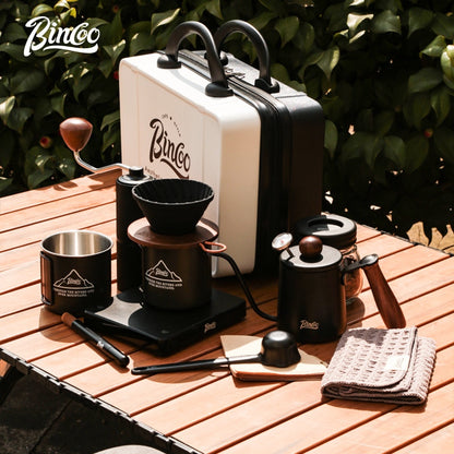 BINCOO Coffee Suitcase Hand-brewed Coffee Set  Portable Storage Box  for Outdoor Travel