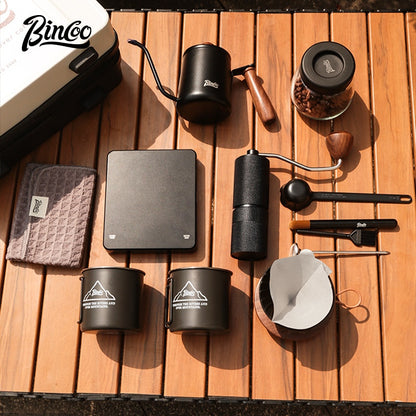 BINCOO Coffee Suitcase Hand-brewed Coffee Set  Portable Storage Box  for Outdoor Travel