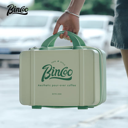 BINCOO Coffee Storage Box Hand-brewed Coffee Set Moka Pot Camping Coffee Tool Carrying Case Outdoor Portable