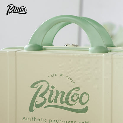 BINCOO Coffee Storage Box Hand-brewed Coffee Set Moka Pot Camping Coffee Tool Carrying Case Outdoor Portable