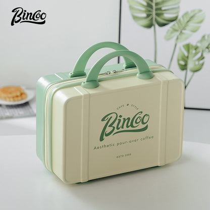 BINCOO Coffee Storage Box Hand-brewed Coffee Set Moka Pot Camping Coffee Tool Carrying Case Outdoor Portable