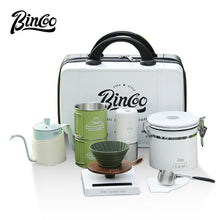 BINCOO Coffee Suitcase Hand-brewed Coffee Set Coffee Grinder Coffee Machine Set Portable Storage Box  for Outdoor Travel
