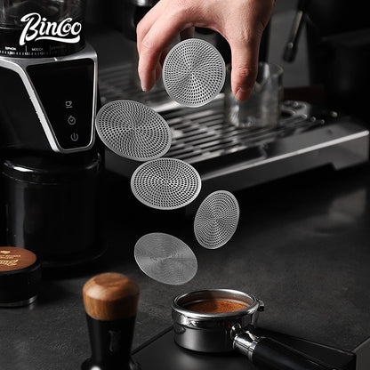 BINCOO Coffee Secondary Water Distribution Network Stainless Steel Espresso Handle Extraction Filter Coffee Equipment 51MM/58MM