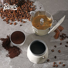 BINCOO Double-valve Moka Pot Household Small Coffee Pot Espresso Machine Set Coffee Utensils 2Cups