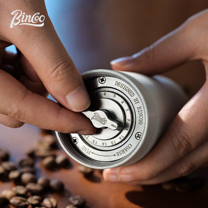 BINCOO Manual Coffee Grinder Six-star Steel Core Coffee Bean Grinder Espresso Machine for Home Office