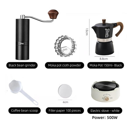 BINCOO Manual Coffee Grinder Six-star Steel Core Coffee Bean Grinder Espresso Machine for Home Office
