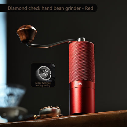 BINCOO Manual Coffee Grinder Six-star Steel Core Coffee Bean Grinder Espresso Machine for Home Office