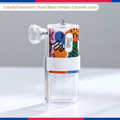 BINCOO Manual Steel Core Grinder Coffee Bean Grinder Portable Artistic Graffiti Version