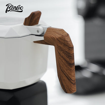 BINCOO Sifang Double Valve Moka Pot Household Coffee Pot Italian Small Espresso Extraction Coffee Machine New Model 2Cups