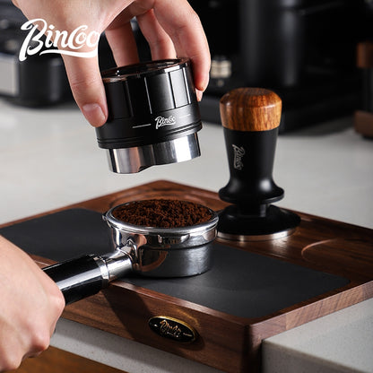 BINCOO Self-gravity Cloth Powder Distributor Adjustment-free Adaptive Coffee Powder Distributor Three pulp and Five pulp Texture only Suitable for 58MM