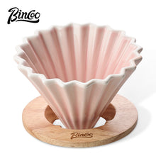 BINCOO Petal Ceramic Coffee Filter Cup Hand-brewed Coffee Pot V60 Filter American Extraction Set