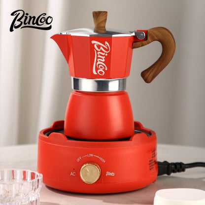 BINCOO Single Valve Moka Pot Gift Box Set Home Small Coffee Pot Espresso Machine for Holidays and Birthdays Best Gift 2Cups 3Cups