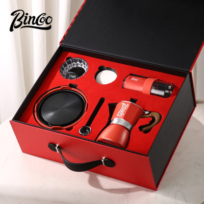 BINCOO Single Valve Moka Pot Gift Box Set Home Small Coffee Pot Espresso Machine for Holidays and Birthdays Best Gift 2Cups 3Cups