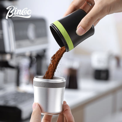 BINCOO Coffee Maker Catch Cup Aluminum Alloy Handle Pour Over Dropper Hand Brewed Coffee Smelling Cup Coffee Accessories 51MM/58MM