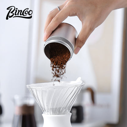 BINCOO Coffee Maker Catch Cup Aluminum Alloy Handle Pour Over Dropper Hand Brewed Coffee Smelling Cup Coffee Accessories 51MM/58MM