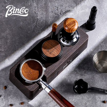 BINCOO Multifunctional Coffee Press Base Coffee Cracker Box Espresso Bar Press Hammer Set Coffee Machine Utensils 51MM/58MM
