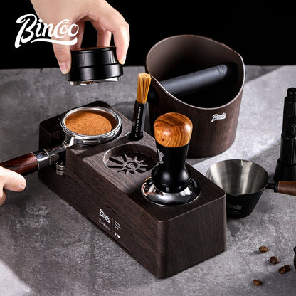 BINCOO Multifunctional Coffee Press Base Coffee Cracker Box Espresso Bar Press Hammer Set Coffee Machine Utensils 51MM/58MM