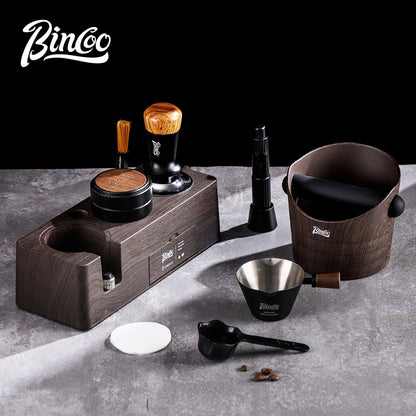 BINCOO Multifunctional Coffee Press Base Coffee Cracker Box Espresso Bar Press Hammer Set Coffee Machine Utensils 51MM/58MM