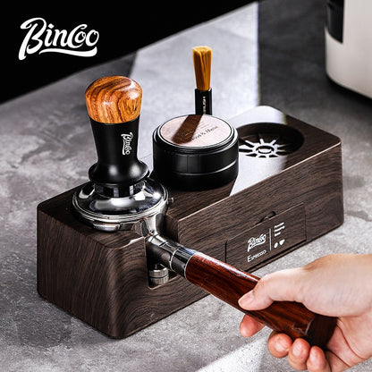 BINCOO Multifunctional Coffee Press Base Coffee Cracker Box Espresso Bar Press Hammer Set Coffee Machine Utensils 51MM/58MM