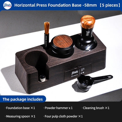 BINCOO Multifunctional Coffee Press Base Coffee Cracker Box Espresso Bar Press Hammer Set Coffee Machine Utensils 51MM/58MM