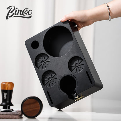 BINCOO Multifunctional Coffee Press Base Coffee Cracker Holder Coffee Presser Cloth Powder Set Espresso Machine Utensils 51MM/58MM