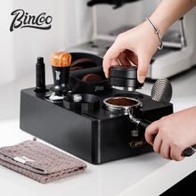 BINCOO Multifunctional Coffee Press Base Coffee Cracker Holder Coffee Presser Cloth Powder Set Espresso Machine Utensils 51MM/58MM