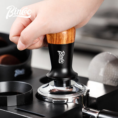BINCOO Multifunctional Coffee Press Base Coffee Cracker Holder Coffee Presser Cloth Powder Set Espresso Machine Utensils 51MM/58MM