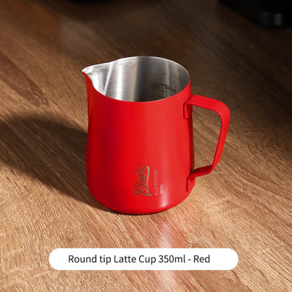 BINCOO Coffee Latte Art Jar Pointed Pull Flower Cup Milk Foam Cup Stainless Steel Coffee Pot 350ML/600ML